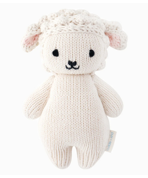 Baby Lamb Heirloom Plush – Handmade Organic Cotton Toy