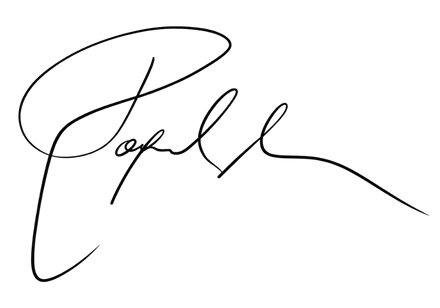 Handwritten Cocolino founder signature